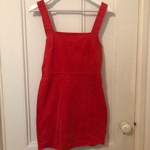Urban Outfitters Red Denim Mini dress